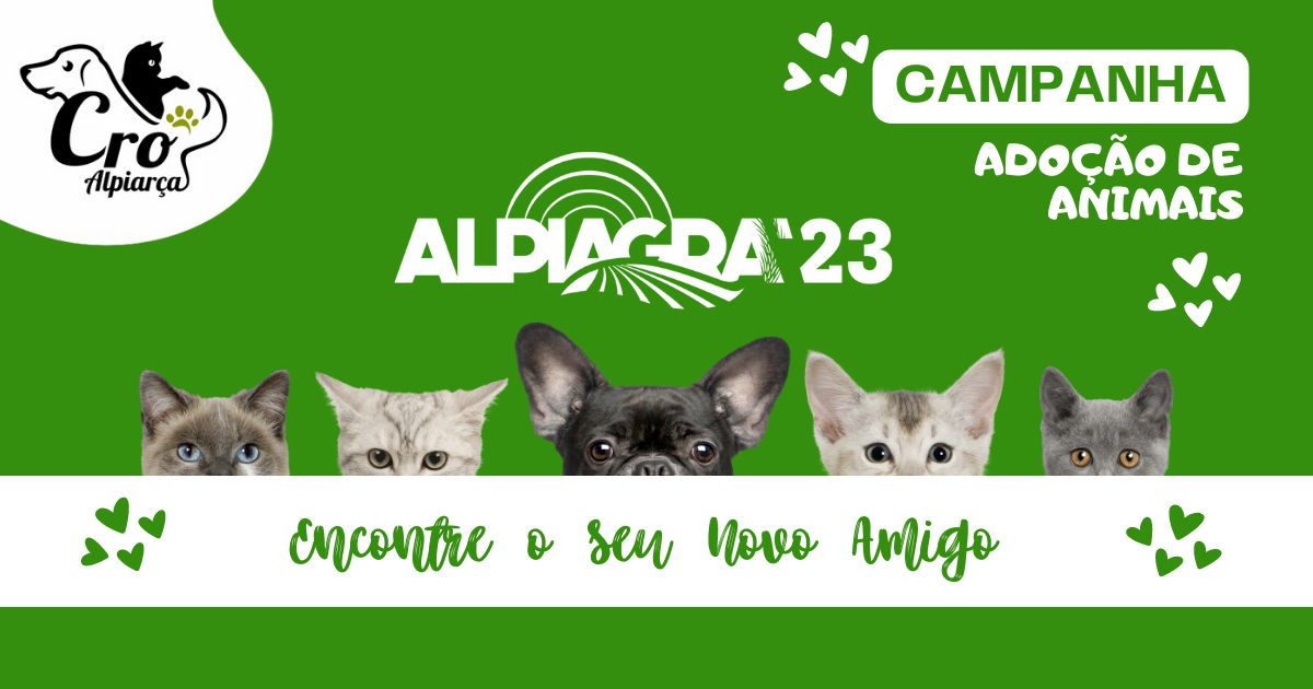 Campanha de Adoção de Animais na Alpiagra 2023